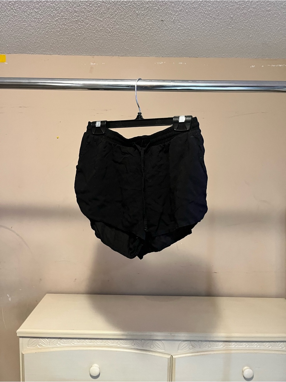 UK2LA Black High-Rise Athletic Shorts